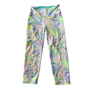 Lilly Pulitzer Shell Of a Party Luxletic Cropped Pants Medium